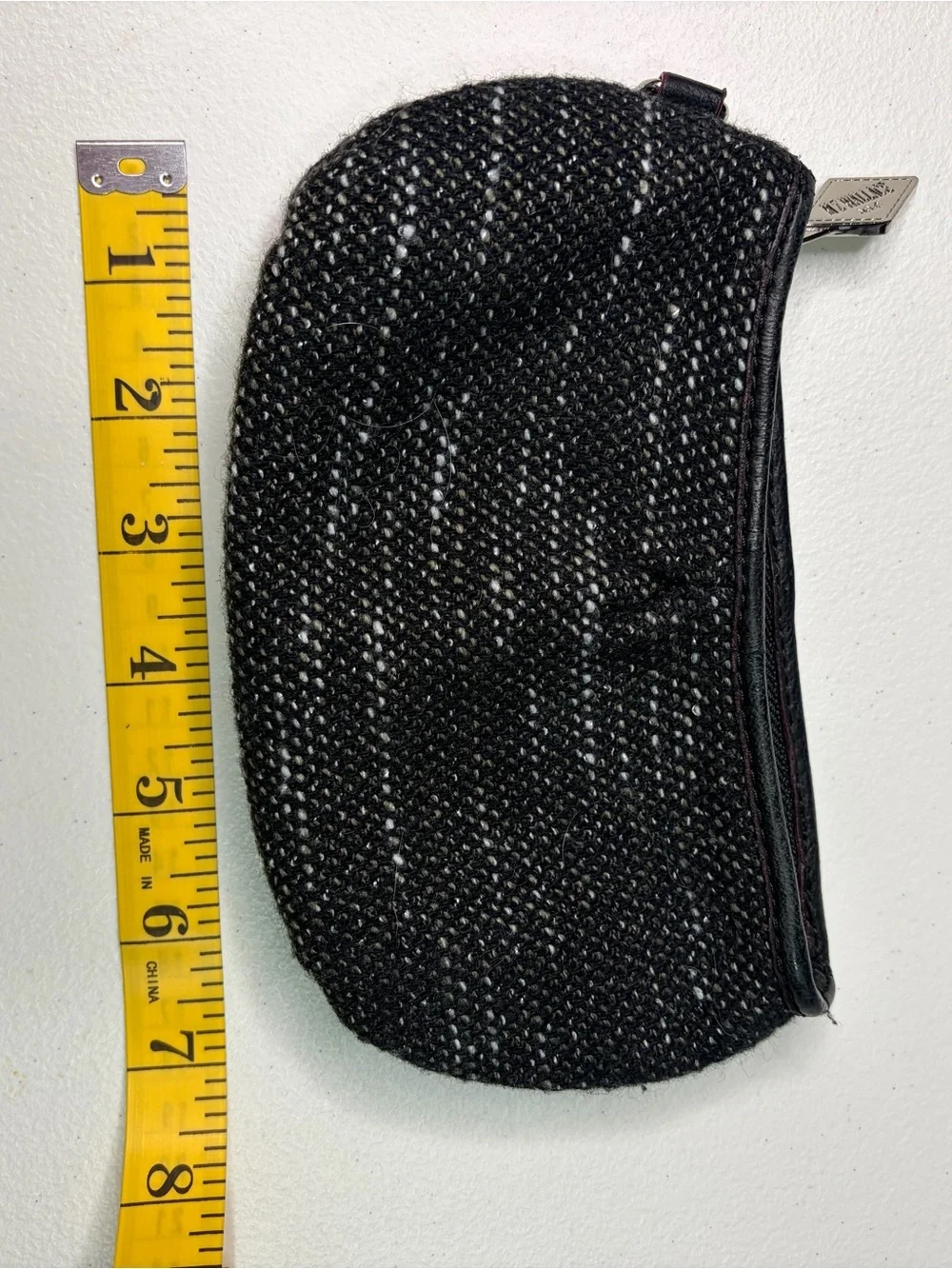 MZ Wallace Black Woven Cosmetic Pouch
